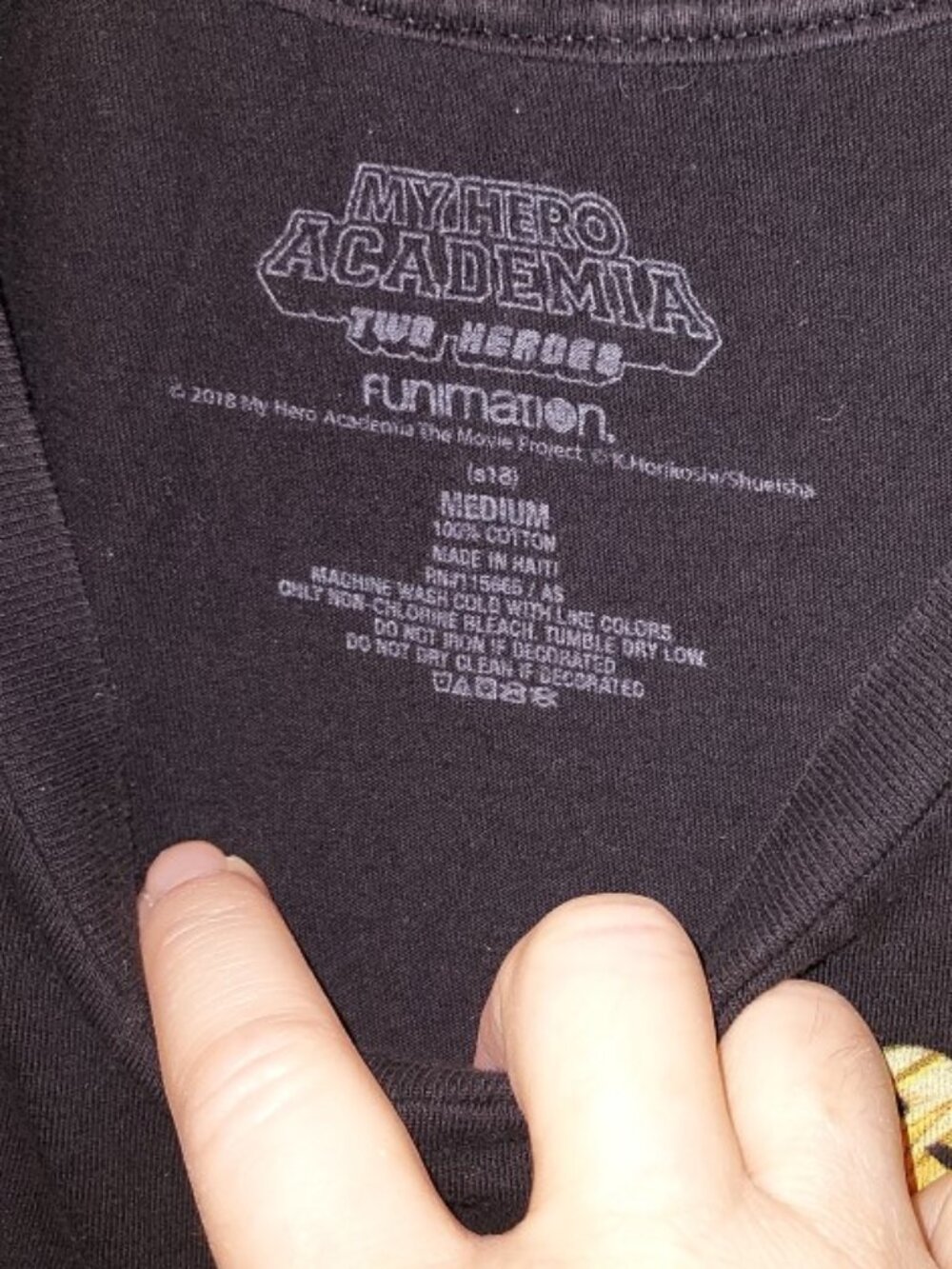 My Hero Academia WHO IS YOUR HERO SHIRT ❤️ Inspired by Movie Mens/Adult Sz M - Picture 3 of 4